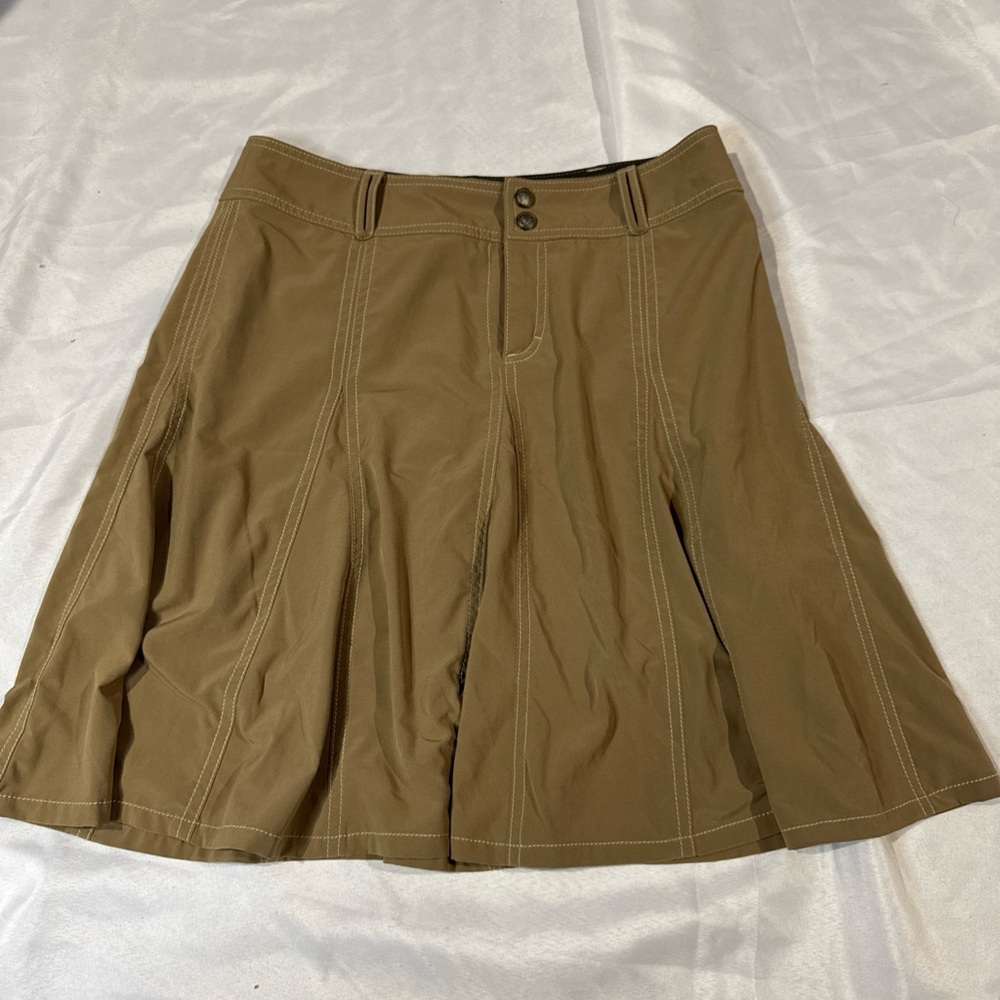 Athleta Tan A-Line Skirt